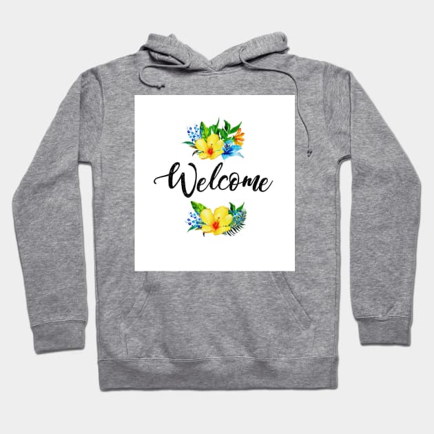 welcome T-shirt Hoodie by Nadashopwien